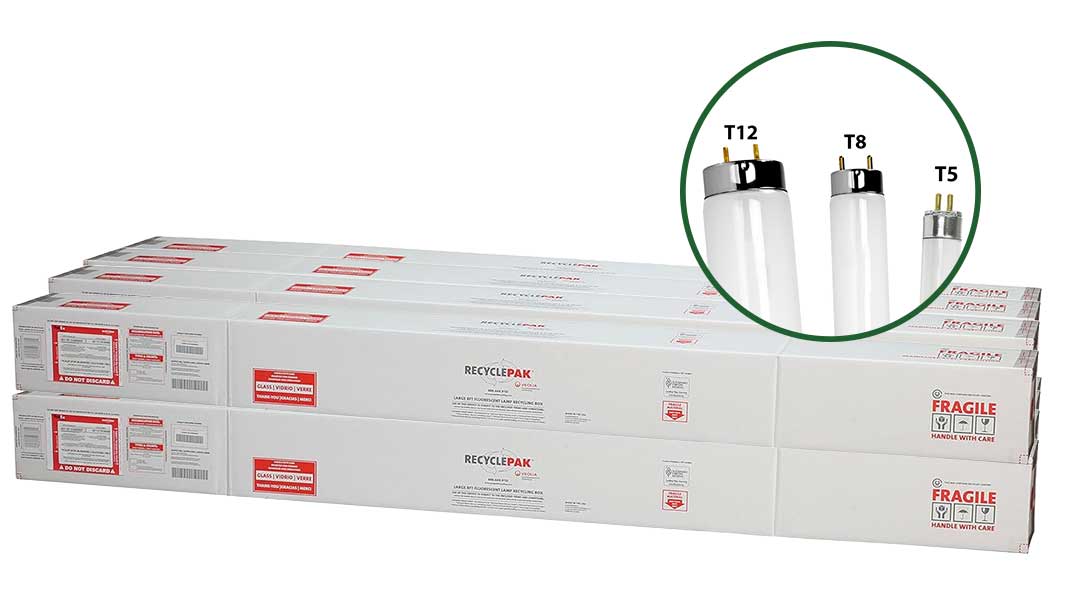 8ft Fluorescent Lamp Recycling Box LARGE 8-PACK (Holds 200 T12 or 456 T8 lamps) image 0