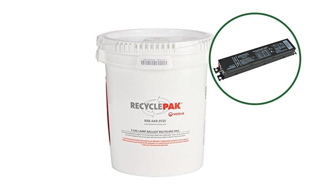 Ballast Recycling Bucket - 5 Gallon (holds up to 22 NON-PCB Standard Ballasts or 55 lbs) image 0