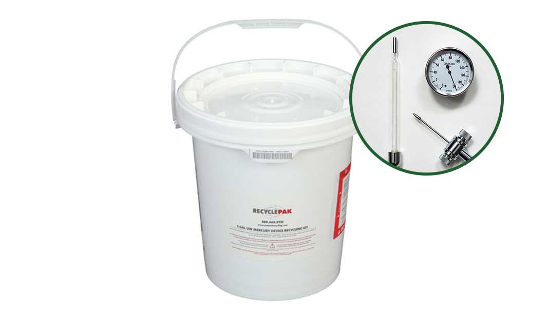 5 Gallon Universal Waste Mercury Equipment Recycling Pail (Holds 55 lbs.) image 0