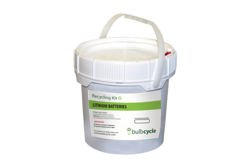 lithium battery recycling kit - 10pblt 1 gallon